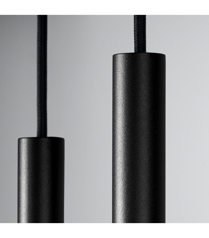 Pastelo Modern Cluster Pendant Ceiling Light Black 2x G9-4