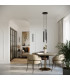 Pastelo Modern Cluster Pendant Ceiling Light Black 2x G9-7