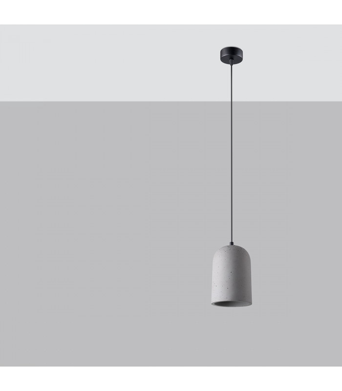 Nimis Minimalistic Dome Pendant Ceiling Light Concrete 1x E27-2
