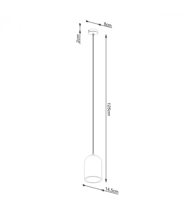 Nimis Minimalistic Dome Pendant Ceiling Light Concrete 1x E27-5