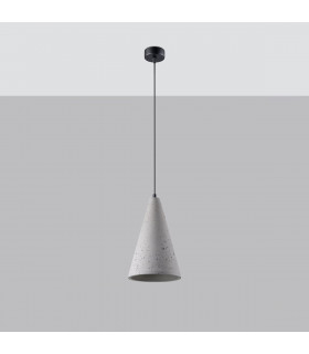 Lodge Minimalistic Dome Pendant Ceiling Light Concrete 1x E27-2