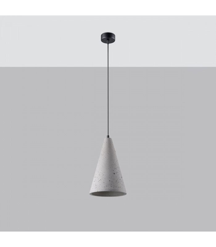 Lodge Minimalistic Dome Pendant Ceiling Light Concrete 1x E27-2