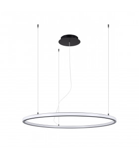 Risa 90cm Modern Integrated LED Pendant Ceiling Light Black-1