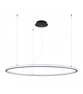 Risa 120cm Modern Integrated LED Pendant Ceiling Light Black-1