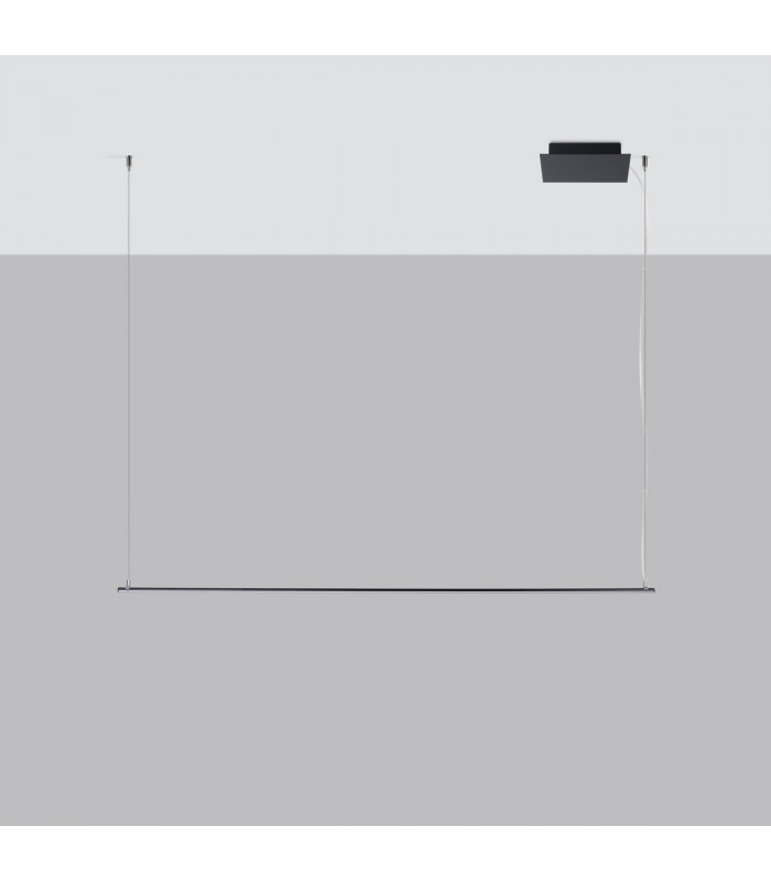 Gren Modern Integrated LED Pendant Ceiling Light Black-2