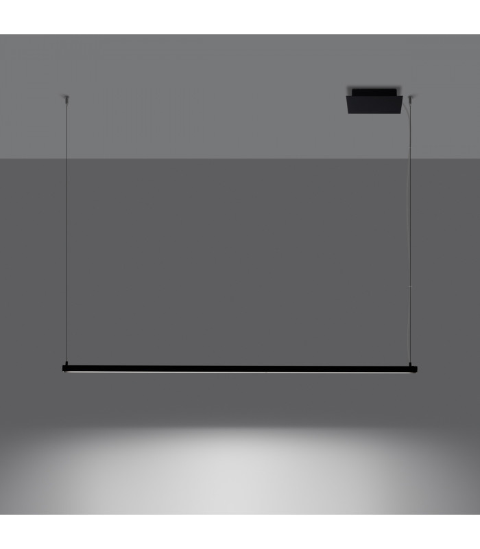 Strang Modern Integrated LED Pendant Ceiling Light Black-3