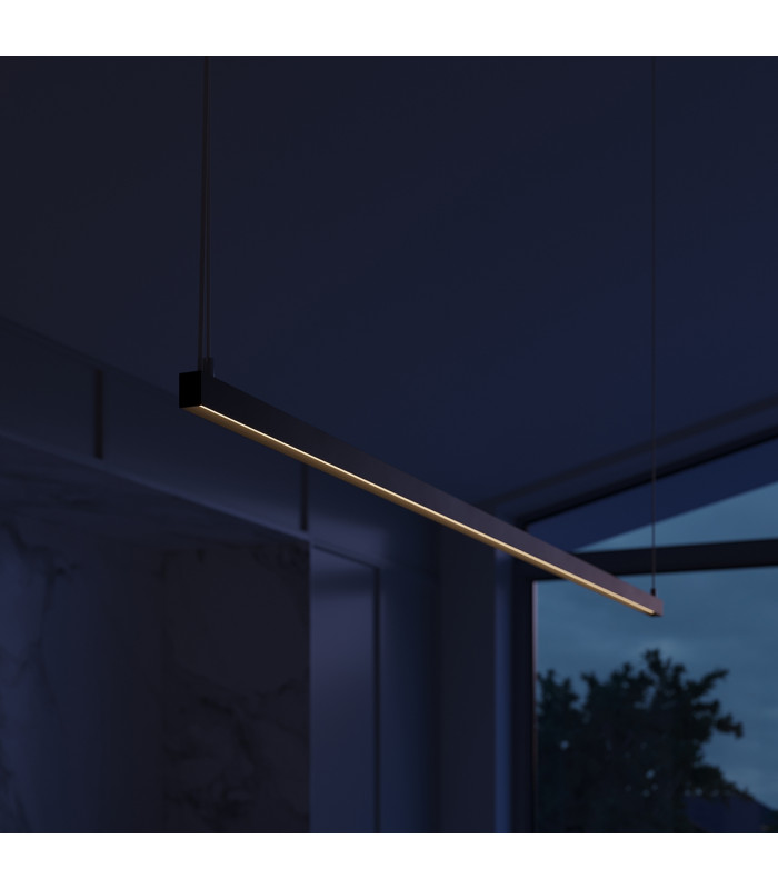 Strang Modern Integrated LED Pendant Ceiling Light Black-12