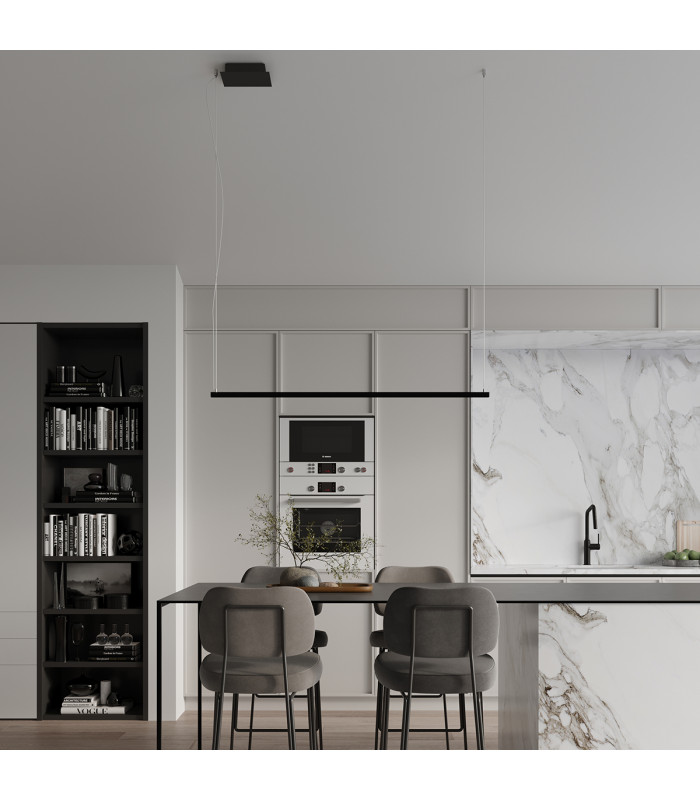 Strang Modern Integrated LED Pendant Ceiling Light Black-13