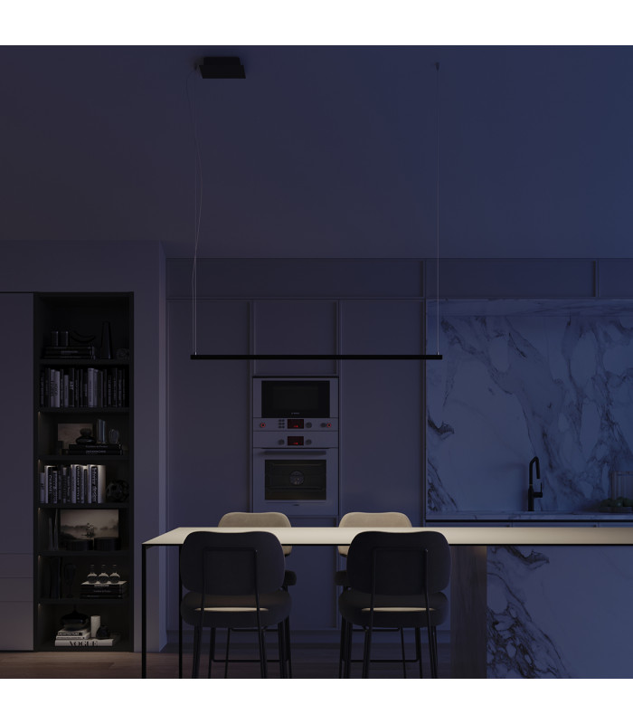 Strang Modern Integrated LED Pendant Ceiling Light Black-14