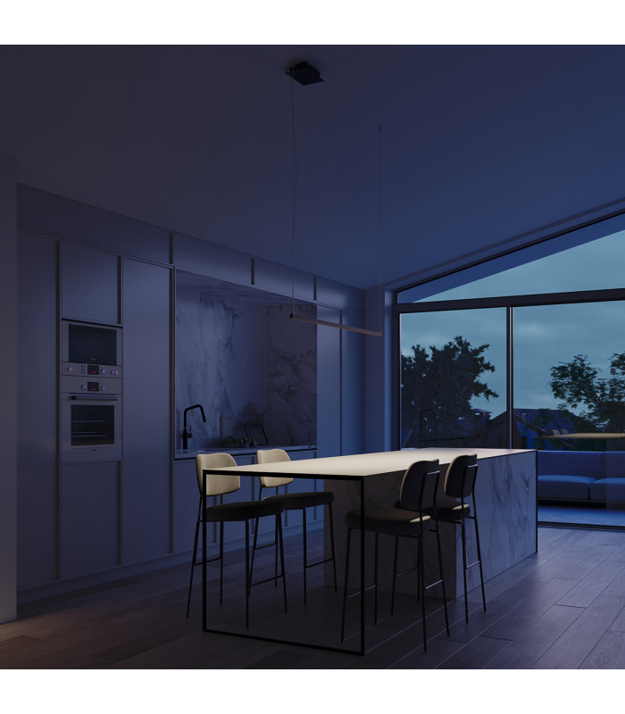 Strang Modern Integrated LED Pendant Ceiling Light Black-16