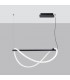 Galakse 84cm Modern Integrated LED Pendant Ceiling Light Black-2