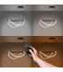Galakse 84cm Modern Integrated LED Pendant Ceiling Light Black-3