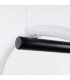 Galakse 84cm Modern Integrated LED Pendant Ceiling Light Black-4