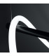 Galakse 84cm Modern Integrated LED Pendant Ceiling Light Black-5