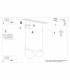 Galakse 84cm Modern Integrated LED Pendant Ceiling Light Black-9