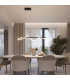 Galakse 84cm Modern Integrated LED Pendant Ceiling Light Black-12