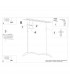 Galakse 148cm Modern Integrated LED Pendant Ceiling Light Black-10