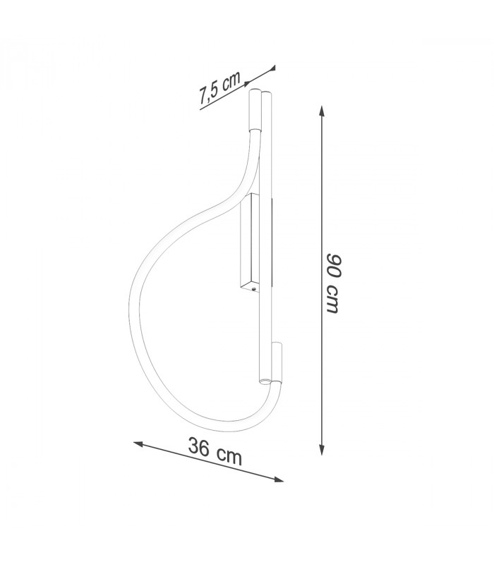 Galakse Modern Integrated LED Wall Lamp Black-9