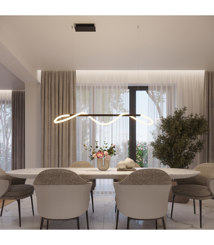 Galakse Modern Integrated LED Wall Lamp Black-13