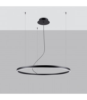 Oda Modern Integrated LED Pendant Ceiling Light Black-2