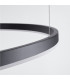 Oda Modern Integrated LED Pendant Ceiling Light Black-4