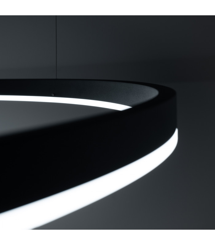 Oda Modern Integrated LED Pendant Ceiling Light Black-5