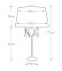 Amarilli Table Lamp with Round Tapered Shade Bronze with Gold Patina-4