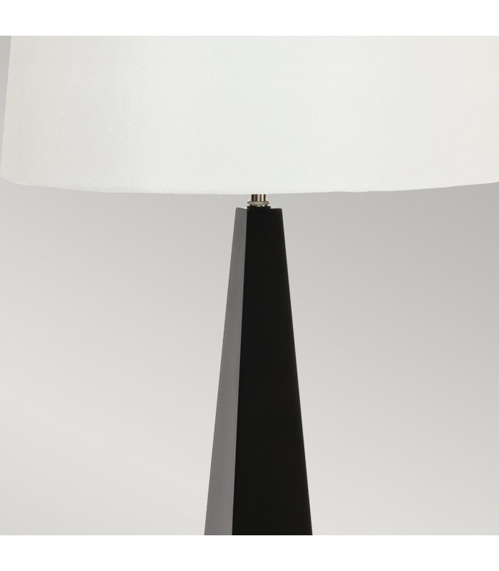 Ascent Table Lamp with Round Tapered Shade Black-3