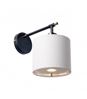 Balance Wall Lamp with Shade Black Polished Nickel-1