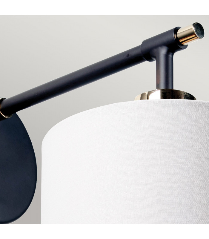 Balance Wall Lamp with Shade Black Polished Nickel-3