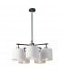 Balance 5 Light Multi Arm Pendant Ceiling Light Black Polished Nickel-1