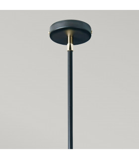 Balance 5 Light Multi Arm Pendant Ceiling Light Black Polished Nickel-2