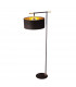 Balance Floor Lamp with Shade Black Polished Brass-1