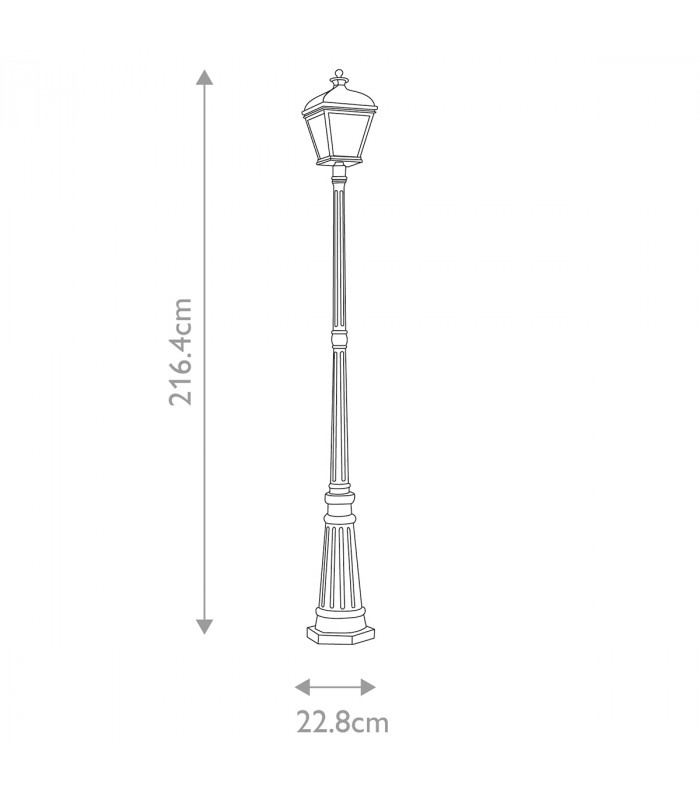 Bayview Outdoor Lamp Posts Black IP44-6