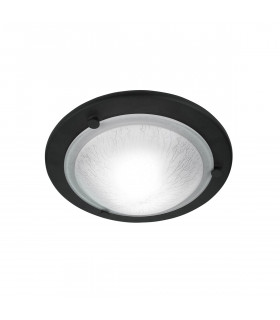 Berwick Flush Ceiling Light Black-1