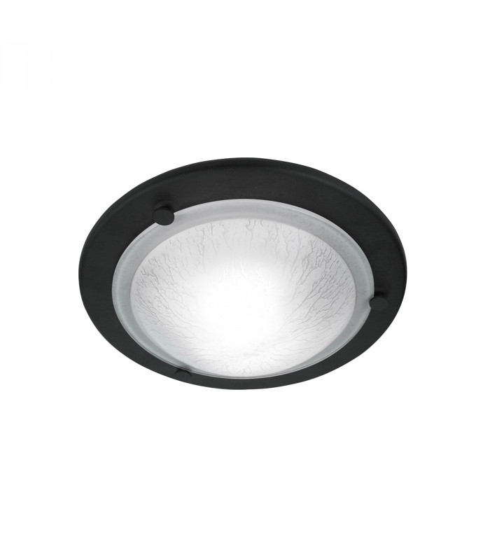 Berwick Flush Ceiling Light Black-1