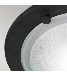 Berwick Flush Ceiling Light Black-2