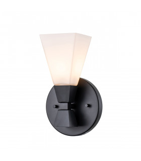 Bowtie Bathroom Wall Lamp Matte Black IP44-1