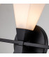 Bowtie 3 Light Bathroom Wall Lamp Matte Black IP44-3