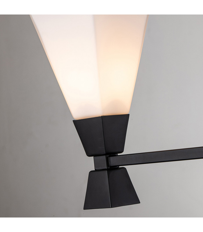 Bowtie 3 Light Bathroom Wall Lamp Matte Black IP44-4