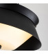 Bowtie 2 Light Bathroom Ceiling Light Matte Black IP44-3