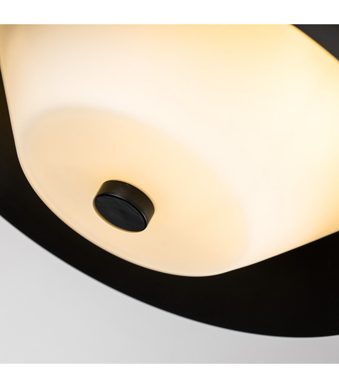 Bowtie 2 Light Bathroom Ceiling Light Matte Black IP44-4