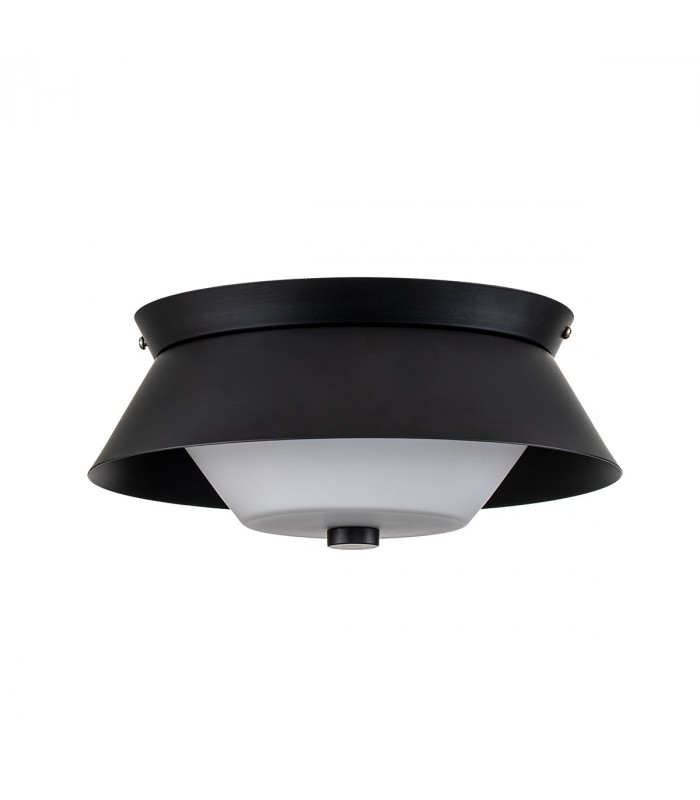 Bowtie 2 Light Bathroom Ceiling Light Matte Black IP44-6