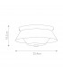 Bowtie 2 Light Bathroom Ceiling Light Matte Black IP44-8