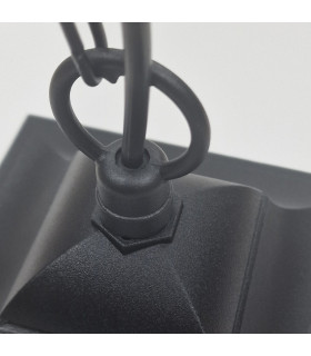 Chapel Mini Outdoor Pendant Ceiling Light Black IP44-2
