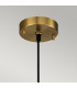 Etoile Dome Pendant Ceiling Light Aged Brass and Gold Leaf-2