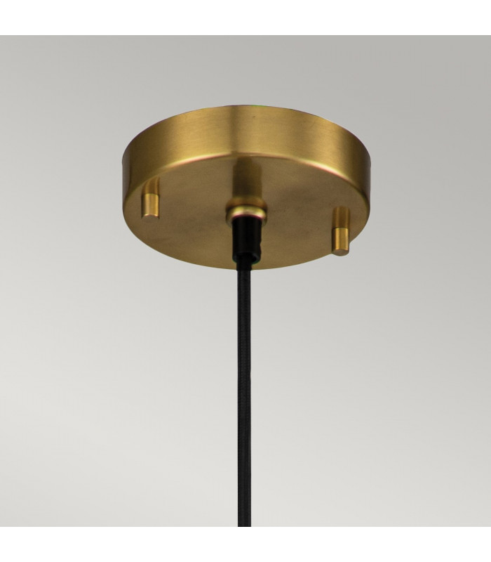 Etoile Dome Pendant Ceiling Light Aged Brass and Gold Leaf-2