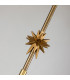 Etoile Dome Pendant Ceiling Light Aged Brass and Gold Leaf-3