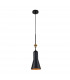 Etoile Dome Pendant Ceiling Light Matte Black and Gold Leaf-1