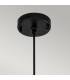 Etoile Dome Pendant Ceiling Light Matte Black and Gold Leaf-2